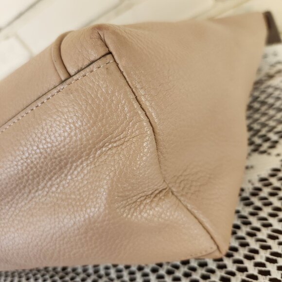 Coach Ava Tan Gold Chain Shoulder Bag Purse - Picture 11 of 14